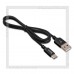Кабель USB 2.0 - USB Type-C, 1м HOCO X14, нейлон, металл, черный