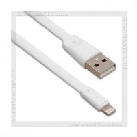 Кабель для Apple 8-pin Lightning -- USB, HOCO  X9, 1м, плоский, белый