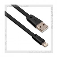 Кабель для Apple 8-pin Lightning -- USB, HOCO   X9, 1м, плоский, черный