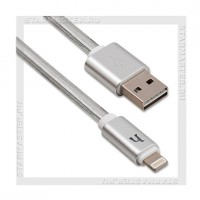 Кабель для Apple 8-pin Lightning -- USB, HOCO UPL12, 0.3м, двухсторонний, Silver