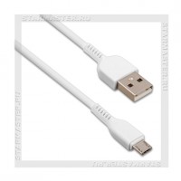 Кабель USB 2.0 -- micro USB, 1м, HOCO X20, White, 2.4A