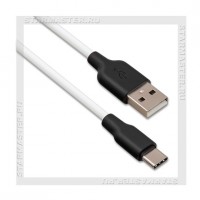 Кабель USB 2.0 - USB Type-C, 1м HOCO X21, силикон -50C +50C, белый