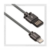 Кабель для Apple 8-pin Lightning -- USB, REMAX 064i Dominator, 1м, черный, 2A