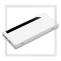 Аккумулятор портативный HOCO 10000 mAh J27, 2*USB + Type C, LED, LCD, белый