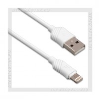 Кабель для Apple 8-pin Lightning -- USB, HOCO X6 Khaki, 1м, белый