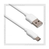 Кабель USB 2.0 -- micro USB, 1м, HOCO X6 Khaki, белый