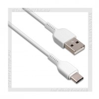 Кабель USB 2.0 - USB Type-C, 1м HOCO X13, белый, 2.4A