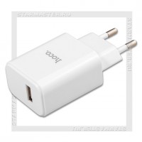 Зарядное устройство 220V -> USB 2A HOCO C61A, белый