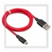 Кабель USB 2.0 -- micro USB, 1м, HOCO X21, силикон -50C +50C, красный