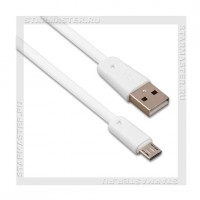 Кабель USB 2.0 -- micro USB, 1м, HOCO X9,  плоский, белый