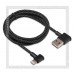 Кабель для Apple 8-pin Lightning -- USB, HOCO X28 1.2м, нейлон, LED, Black, 2.4A