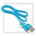 Кабель USB 2.0 -- 2в1 micro USB+Apple 8-pin, 1м REMAX Aurora 020t, LED, Blue