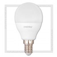 Светодиодная лампа E14 P45 9.5W 4000K, SmartBuy LED 220V