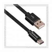 Кабель USB 2.0 - USB Type-C, 1м DEFENDER 2А USB09-03T PRO, черный