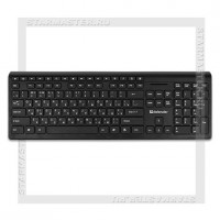 Клавиатура DEFENDER DEFENDER BlackEdition SB-550 USB, черный, мультимедиа