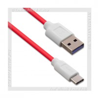 Кабель USB 2.0 - USB Type-C, 1.2м HOCO X11, Red/White, 5А