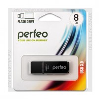 Накопитель USB 3.0 Flash 8Gb Perfeo C12, Black