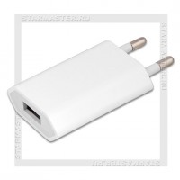 Зарядное устройство 220V -> USB 1A BLAST BHA-111, белый