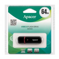 Накопитель USB Flash 64Gb Apacer AH333 Black (USB 2.0)