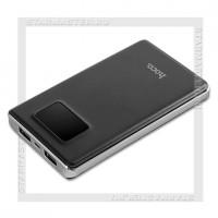 Аккумулятор портативный HOCO 10000 mAh B23, 2*USB, LСD, черный