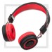 Беспроводная Bluetooth-гарнитура накладная HOCO W16, складная, Black/Red