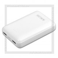 Аккумулятор портативный JELLICO 10000 mAh RM-120, 2*USB, белый