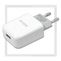 Зарядное устройство 220V -> USB 2A JELLICO ZH-25, белый