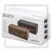 Часы-будильник Perfeo «BLOCK» LED, дата, температура, черный/зеленый