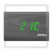 Часы-будильник Perfeo «PYRAMID» LED, дата, температура, черный/зеленый