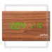 Часы-будильник Perfeo «TRIGONAL» LED, дата, температура, коричневый/зеленый
