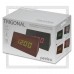 Часы-будильник Perfeo «TRIGONAL» LED, дата, температура, черный/зеленый