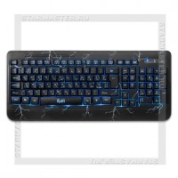 Комплект игровой 3в1 мышь+коврик+клавиатура SmartBuy Rush Thunderstorm, Black