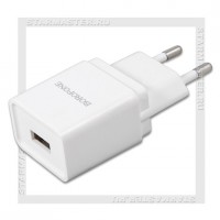 Зарядное устройство 220V -> USB 1A HOCO Borofone BA19A, белый