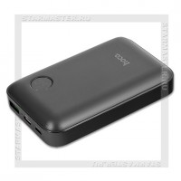 Аккумулятор портативный HOCO 10000 mAh J44, USB + Type-C Power Delivery+Quick Charge 3.0, LCD, черный
