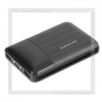 Аккумулятор портативный HOCO Borofone 10000 mAh BT21, 2*USB, LED, LСD, черный