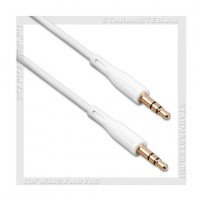 Кабель Audio Jack 3.5 мм (m) -- Jack 3.5 мм (m), 1м, HOCO Borofone BL1, белый