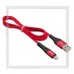 Кабель для Apple 8-pin Lightning -- USB, HOCO Х38, 1м, нейлон, Red, 2.4A