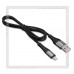 Кабель для Apple 8-pin Lightning -- USB, HOCO Х38, 1м, нейлон, Black, 2.4A