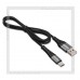 Кабель USB 2.0 - USB Type-C, 1м HOCO X38, нейлон, металл, черный, 3A