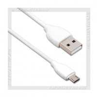 Кабель USB 2.0 -- micro USB, 1м, HOCO Borofone BX19, белый, 2.4A