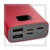 Аккумулятор портативный HOCO 10000 mAh J46, 2*USB + Type-C/8-pin/micro, красный