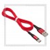 Кабель USB 2.0 - USB Type-C, магнитный, 1.2м, HOCO BF BU16, Red
