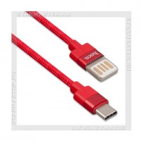 Кабель USB 2.0 - USB Type-C, 1.2м HOCO U55, Red, 2.4A