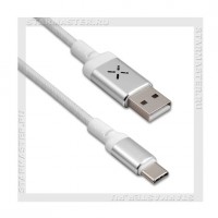 Кабель USB 2.0 - USB Type-C, 1.2м HOCO U63, White, 3A, LED пульсация