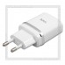 Зарядное устройство 220V -> USB Quick Charge 3.0 HOCO C12Q + кабель microUSB, белый